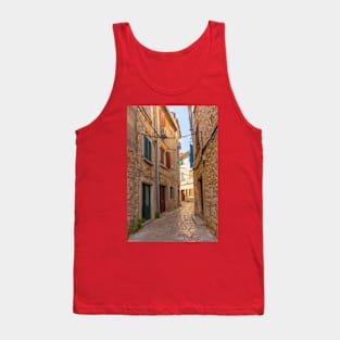 Back Street in Rovinj Old Town, Croatia Tank Top